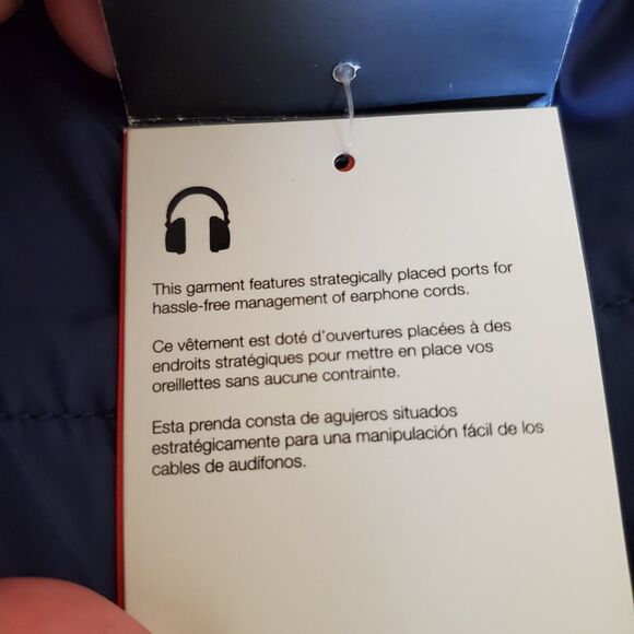 Nike Jacket Womens XL Navy Blue Full Zip Winsbreaker Lightweight Swoosh Logo - Picture 12 of 16